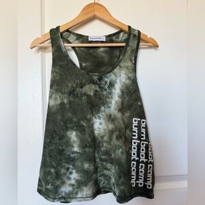 Burn Boot Camp Women's Olive Tie-Dye Tank Top